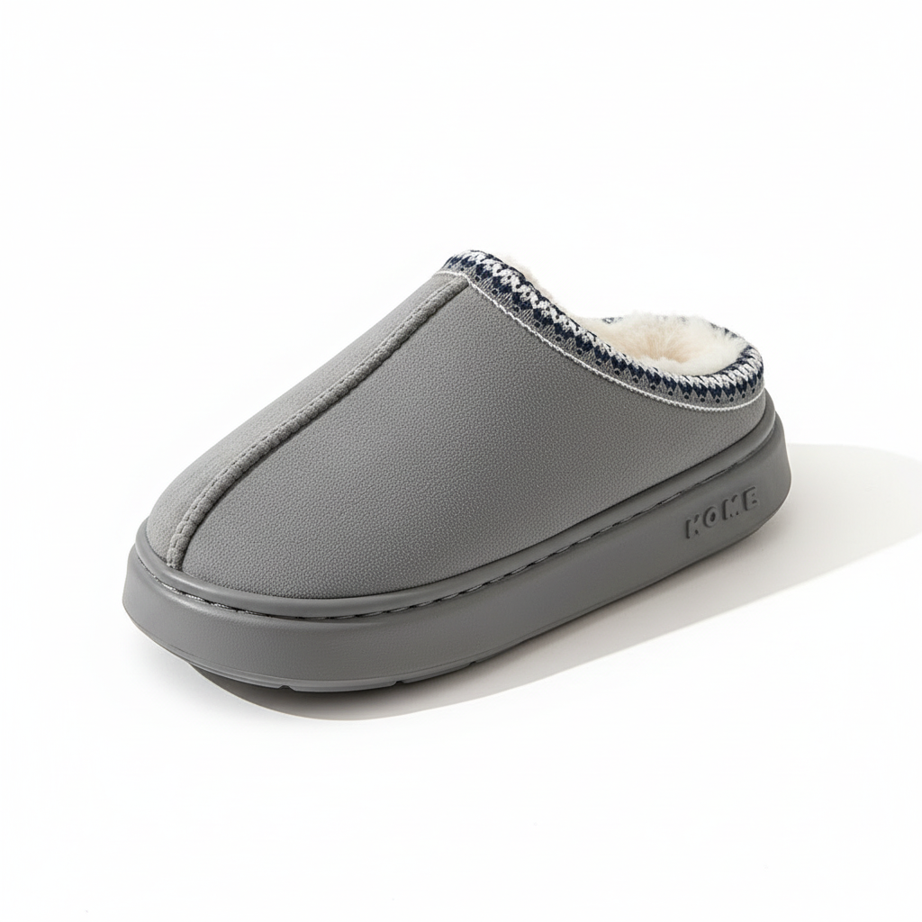 Women's Comfort Lined Slippers Soft Sole Winter Warm Indoor Outdoor Shoes Elegant Couple Slippers